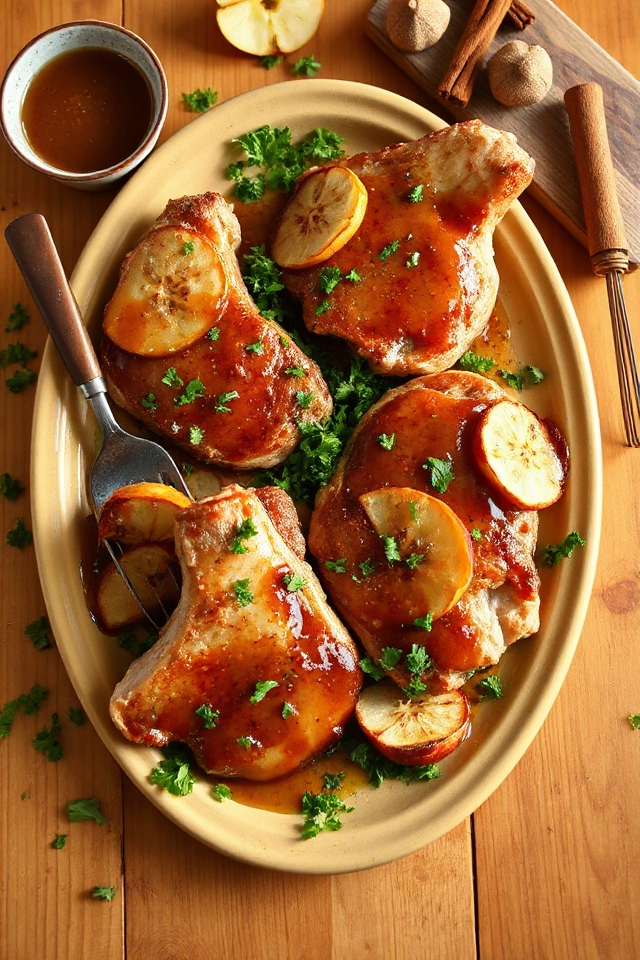 apple cider pork chops
