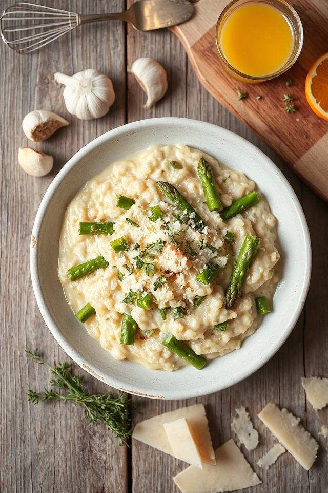 asparagus risotto pressure cooker