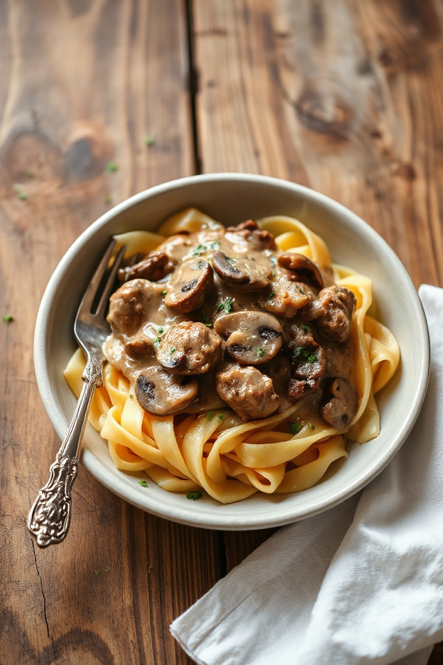 beef stroganoff in pressure cooker