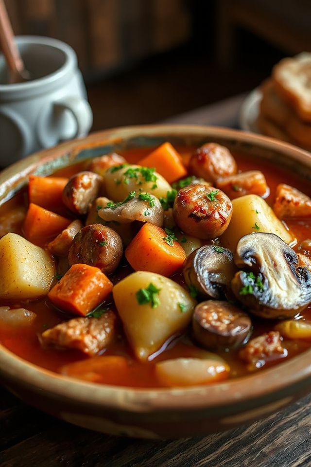 cajun chicken sausage stew