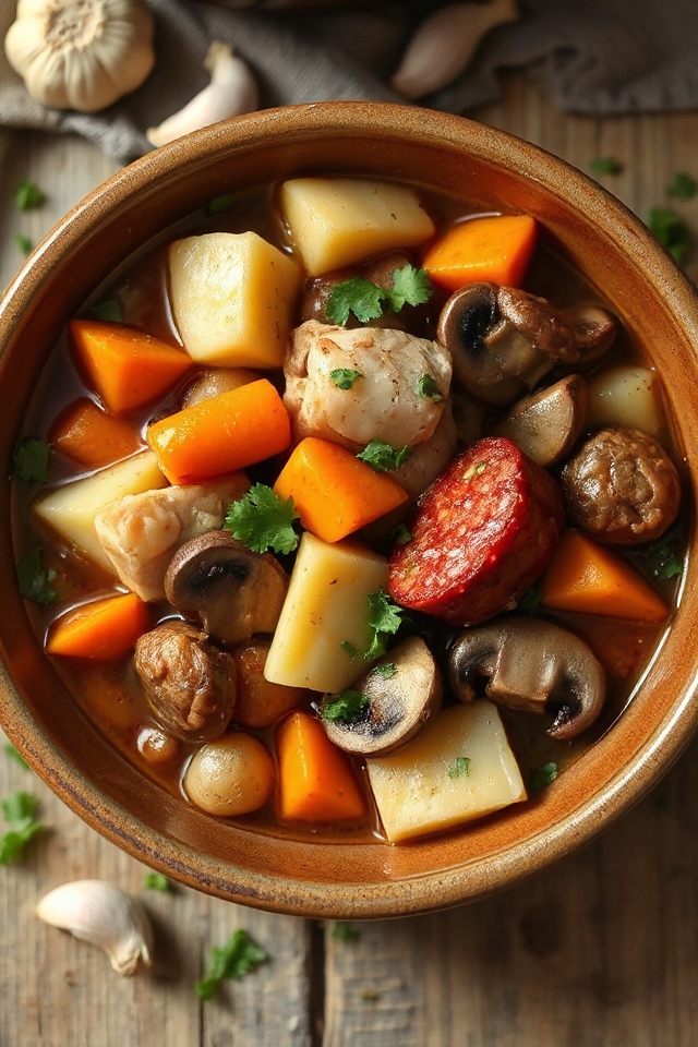 cajun chicken sausage stew