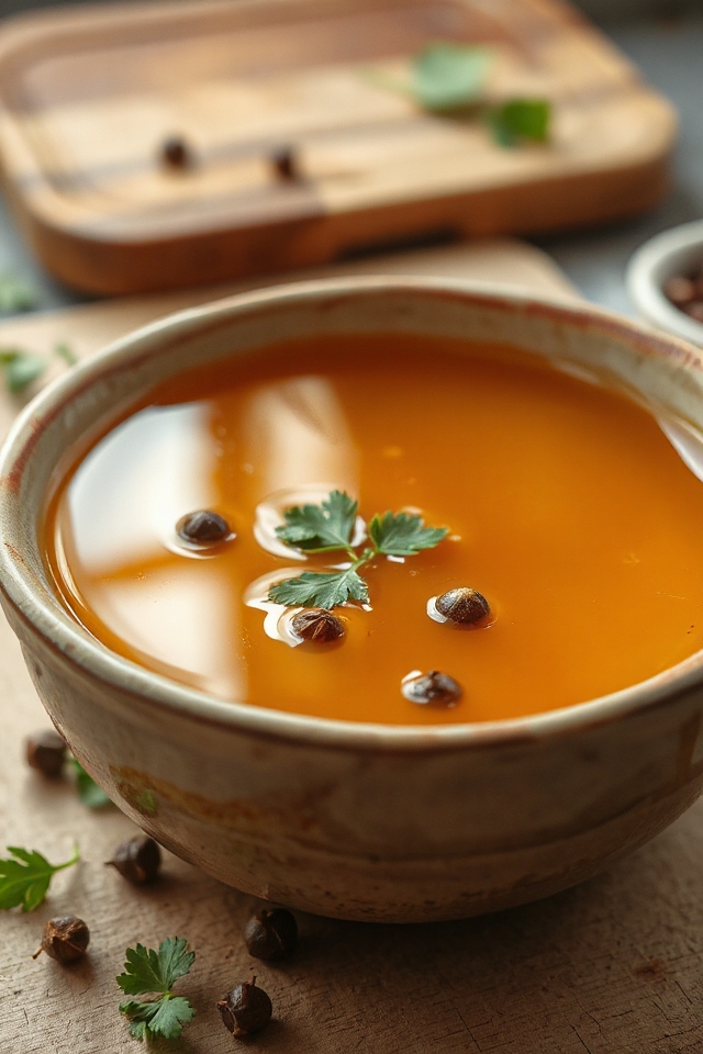 comforting homemade chicken stock