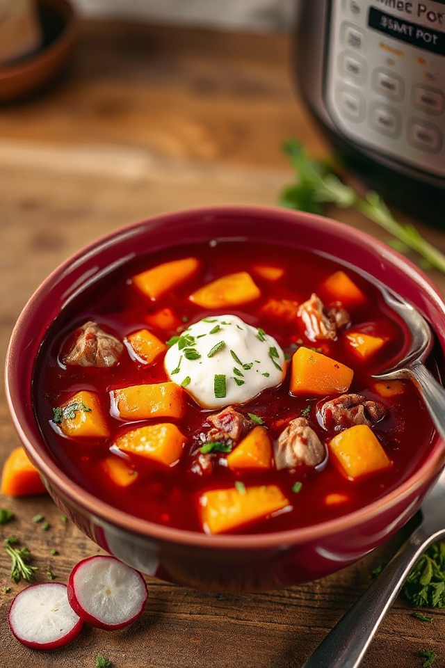 comforting instant pot borscht