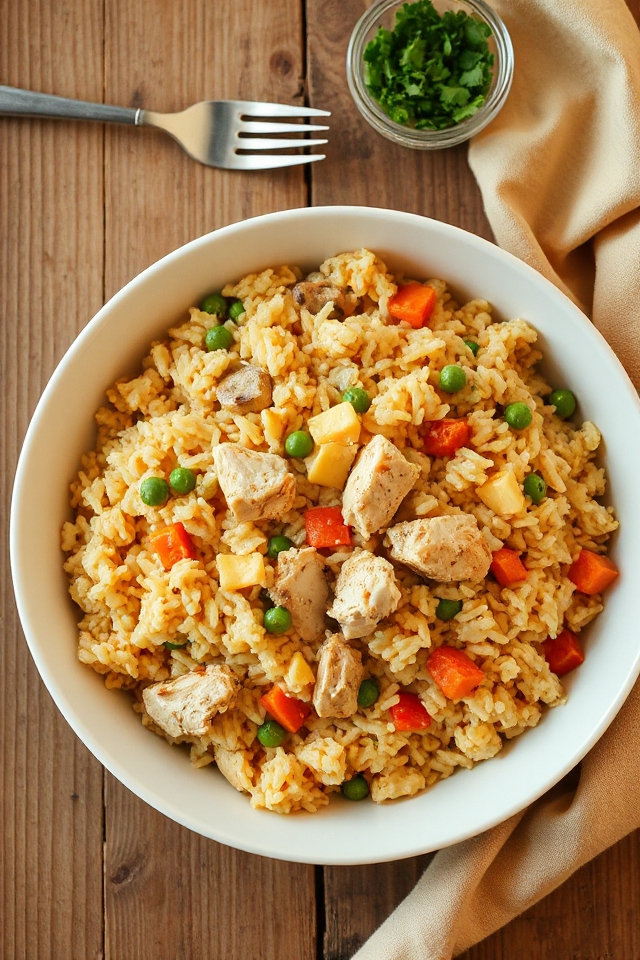 cook chicken with rice