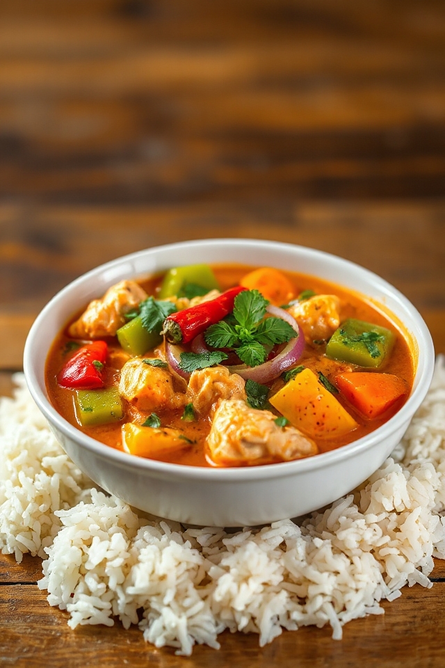 creamy chicken red curry