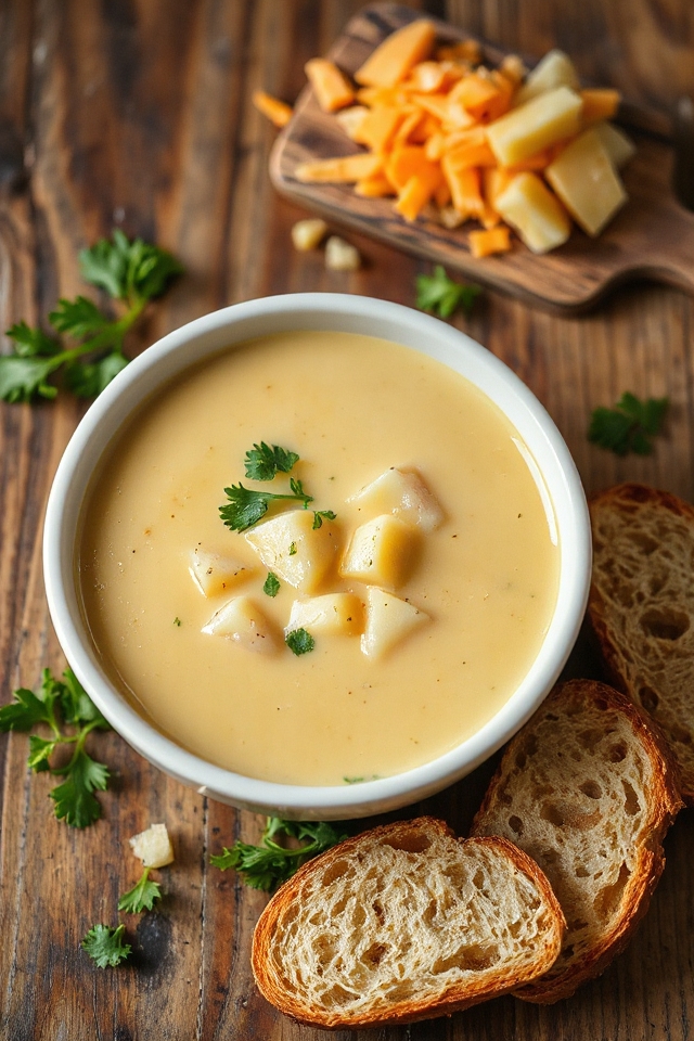 creamy potato cheese soup