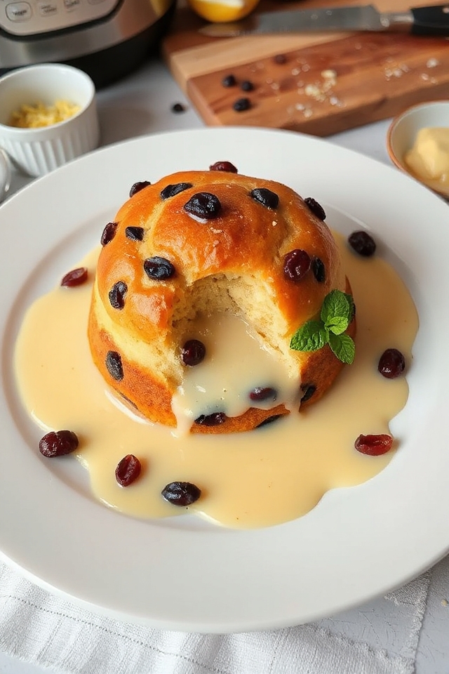 gluten free spotted dick dessert