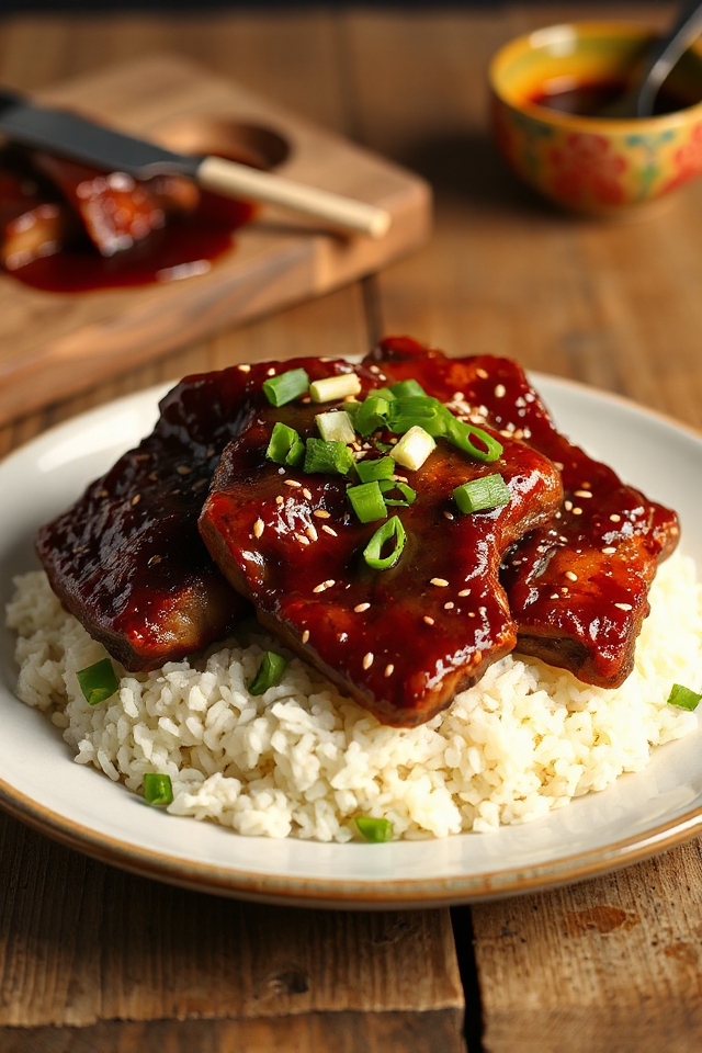 gochujang glazed short ribs