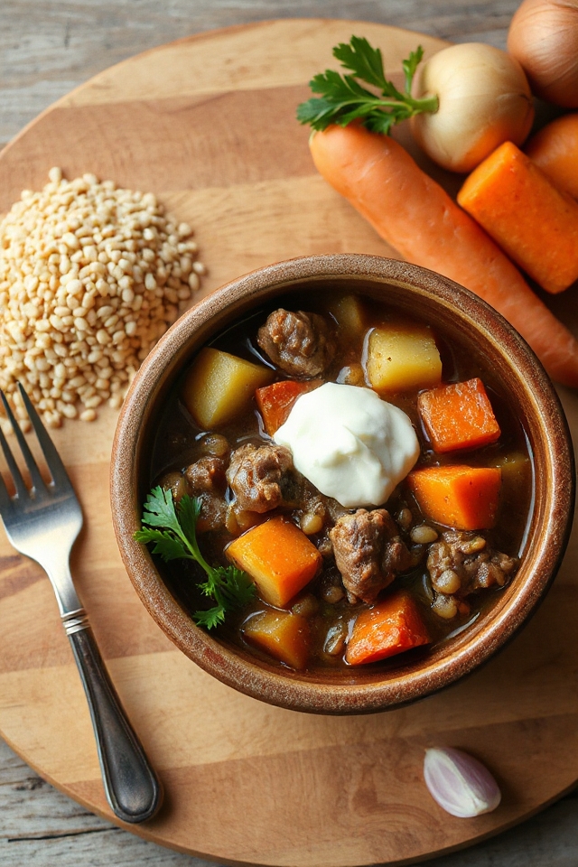 hearty beef barley stew