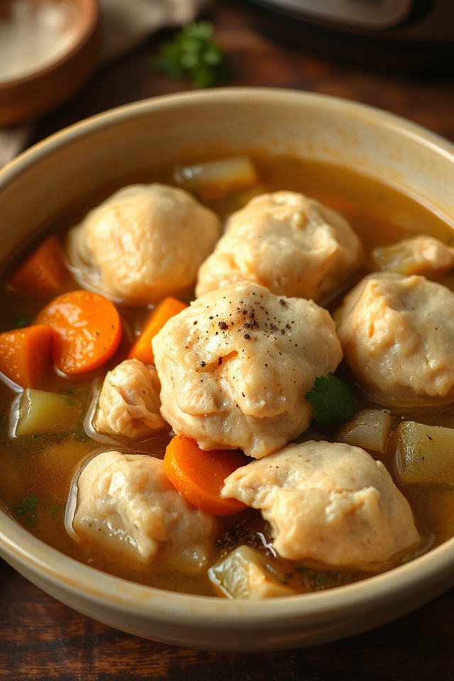 instant pot chicken dumplings
