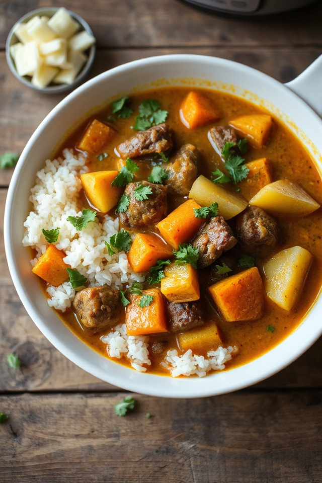 instant pot rice curry