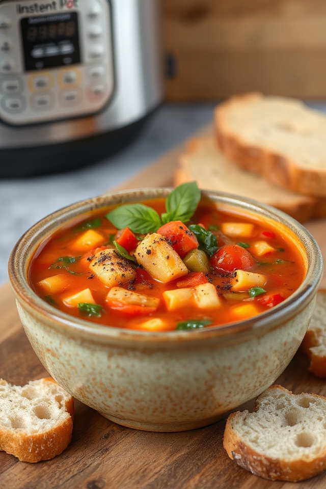 instant pot tomato vegetable soup
