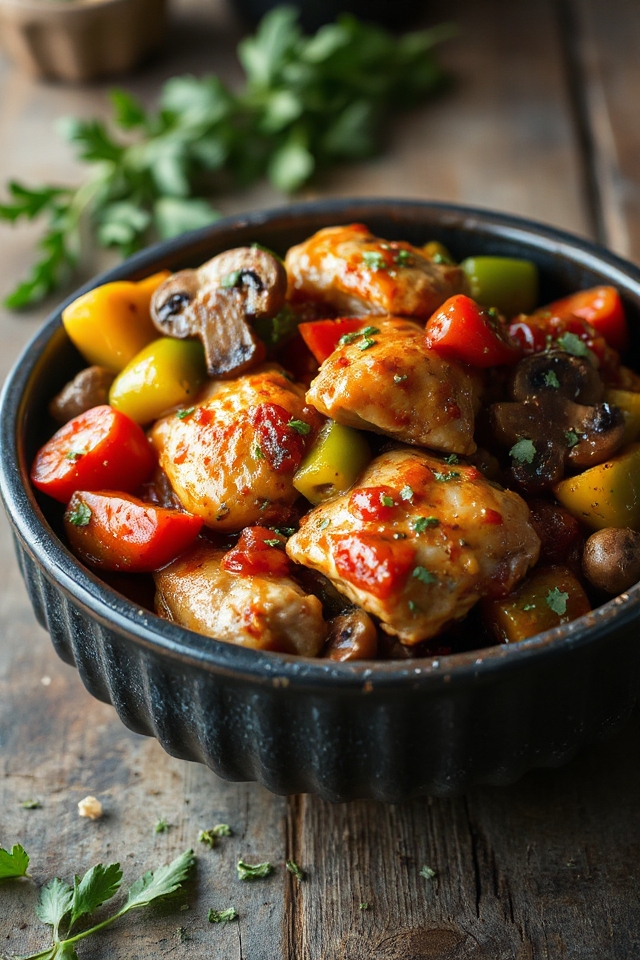 layered chicken cacciatore masterpiece