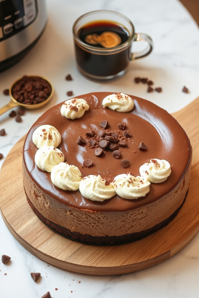 mocha cheesecake pressure cooker