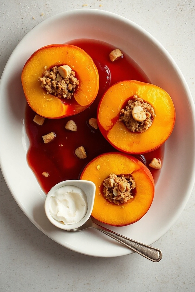 peaches stuffed with amaretti