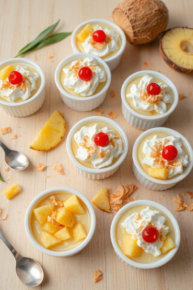 pina colada rice pudding
