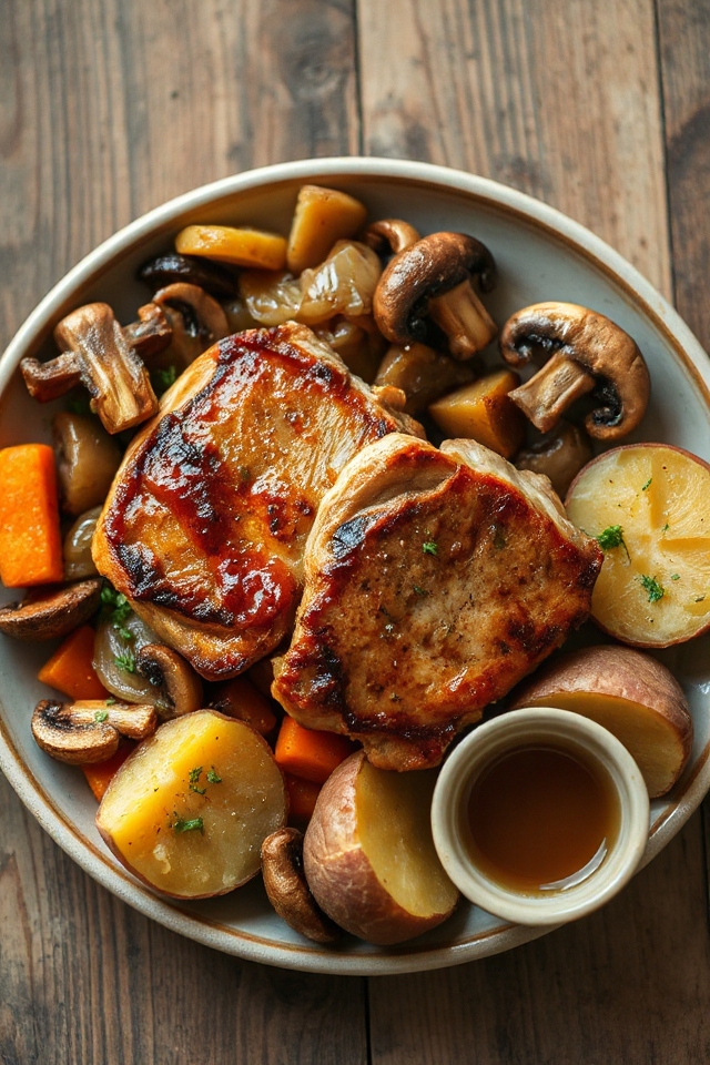 pork chops with potatoes