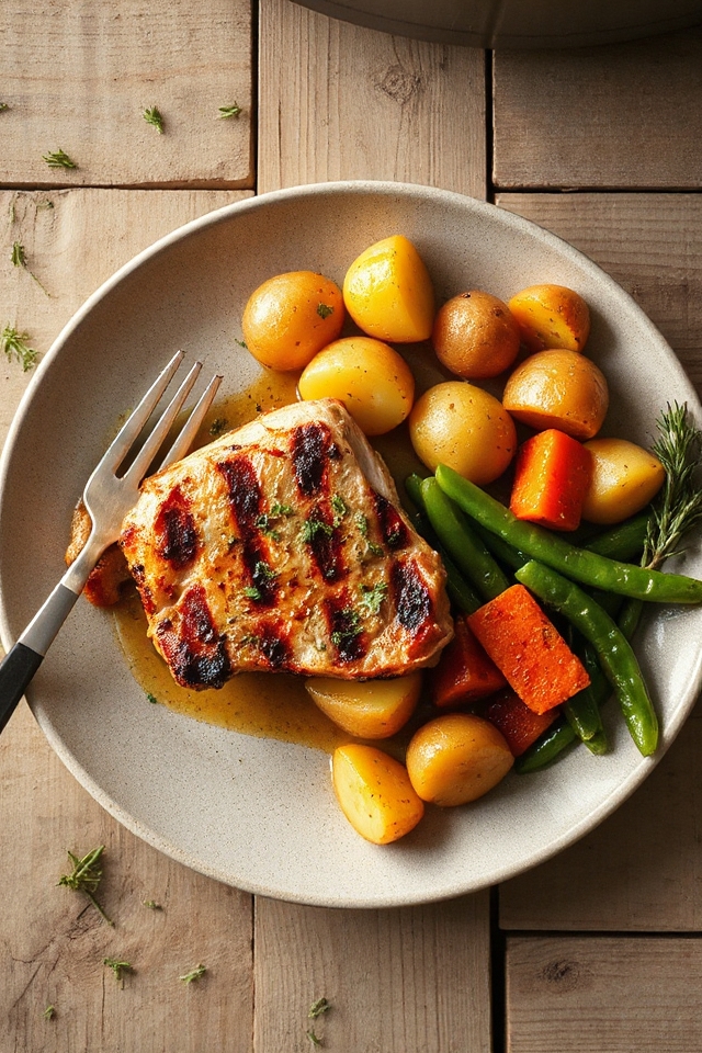 pressure cooked pork chops