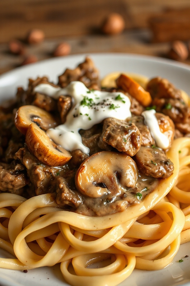 pressure cooker beef stroganoff recipe
