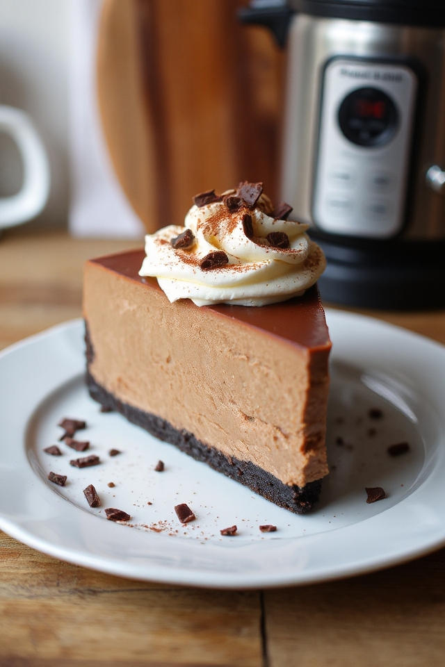 pressure cooker mocha cheesecake recipe