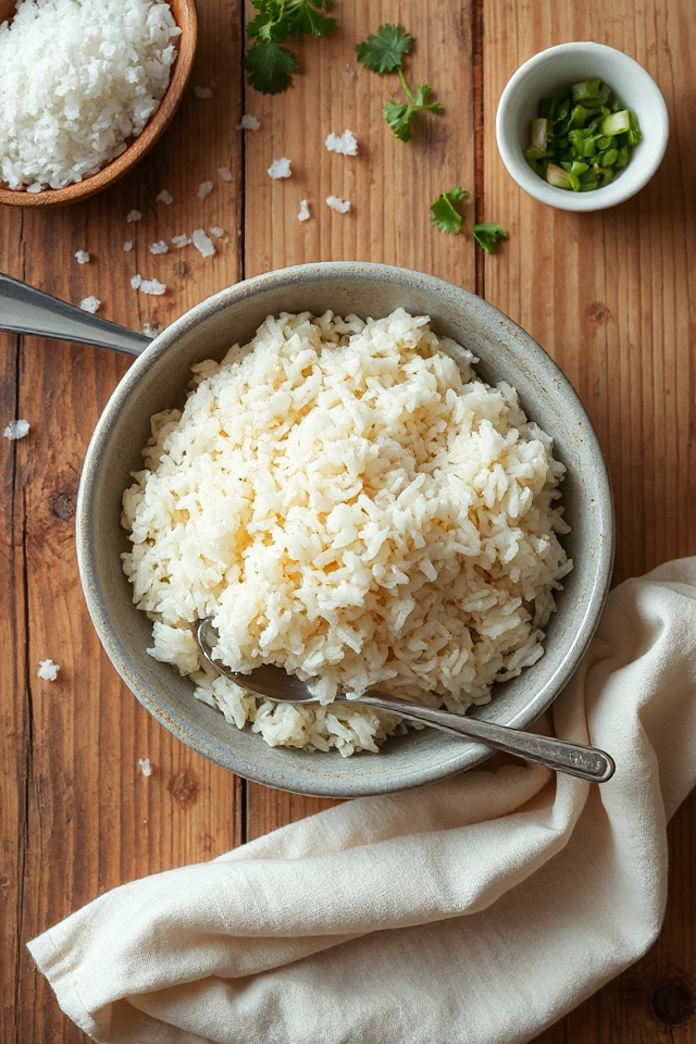 pressure cooker rice preparation