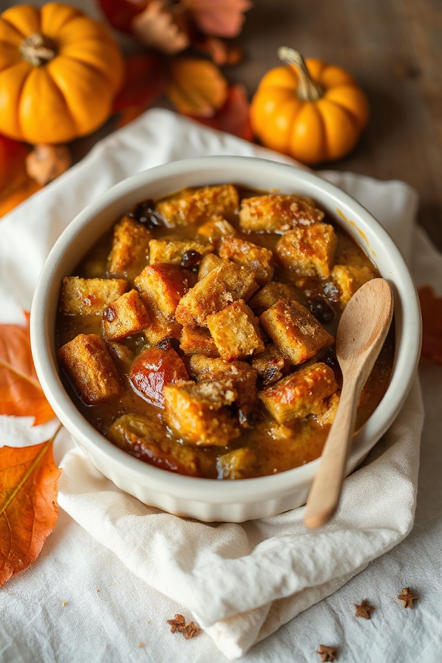 pumpkin bread pudding recipe
