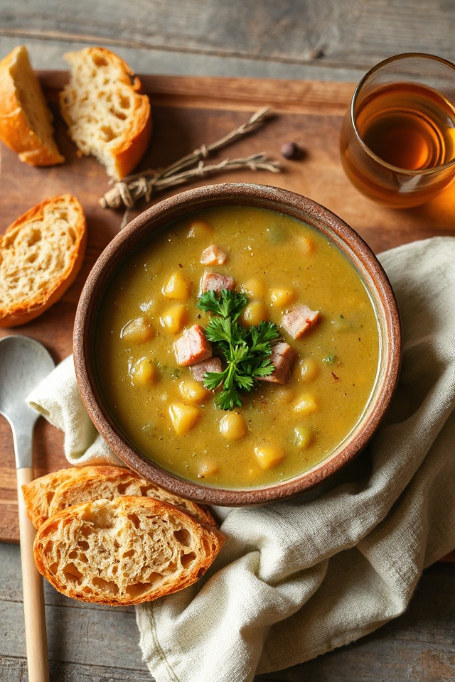 split pea ham soup