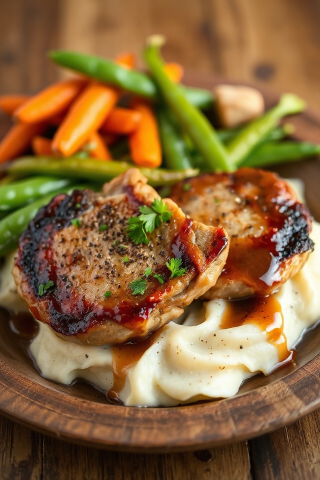 tender pork chops dinner