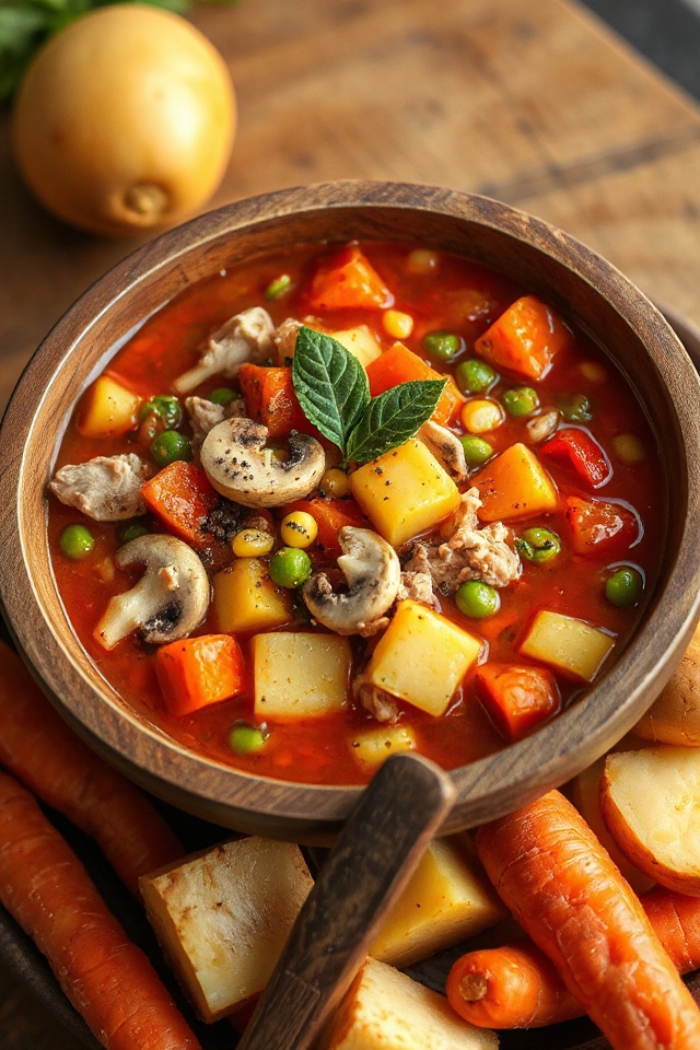 turkey vegetable soup recipe