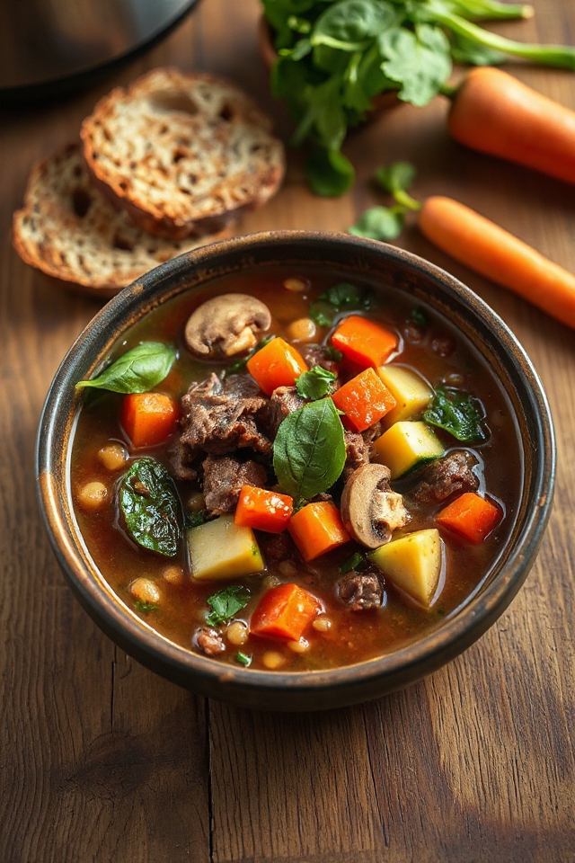 vegetable and beef soup
